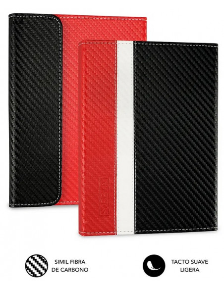 FUNDA EBOOK SUBBLIM 6 CLEVER CASE RED
