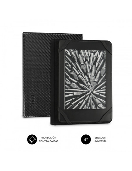 FUNDA EBOOK SUBBLIM 6 CLEVER CASE BLACK
