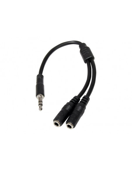 ADAPTADOR STARTECH AUDIO JACK 3.5 MACHO / 2X JACK 3.5 HEMBRA