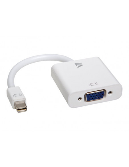 ADAPTADOR V7 MINI DISPLAYPORT MACHO / VGA HEMBRA WHITE