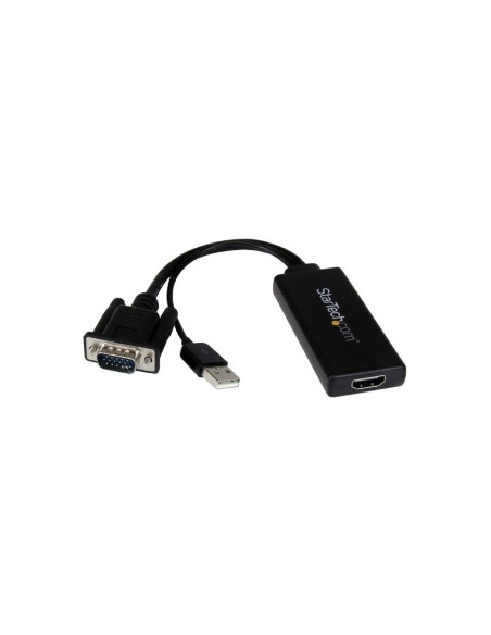 ADAPTADOR STARTECH VGA MACHO / HDMI HEMBRA CON ALIMENTACION USB