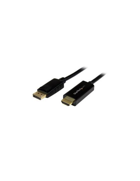 CABLE STARTECH DISPLAYPORT MACHO / HDMI MACHO 1M ULTRA HD 4K BLACK