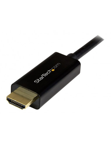 CABLE STARTECH DISPLAYPORT MACHO / HDMI MACHO 1M ULTRA HD 4K BLACK