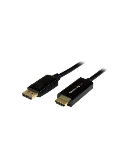 CABLE STARTECH DISPLAYPORT MACHO / HDMI MACHO 2M ULTRA HD 4K BLACK