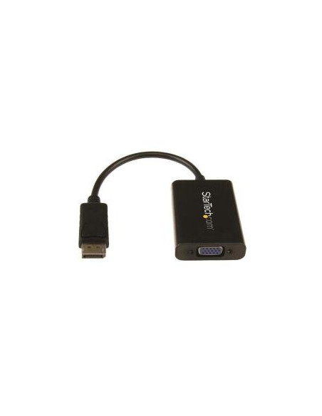 ADAPTADOR STARTECH DISPLAYPORT MACHO / VGA HEMBRA + JACK HEMBRA + MIRCRO USB HEMBRA BLACK 