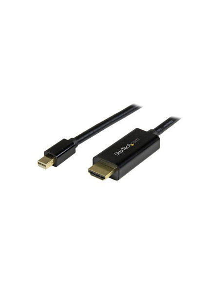 CABLE STARTECH MINI DISPLAYPORT MACHO / HDMI MACHO 3M ULTRA HD 4K BLACK