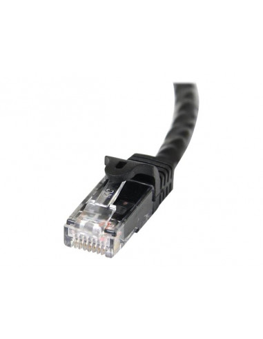 CABLE STARTECH RED RJ45 CAT 6 0.5M BLACK