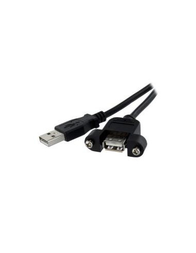 CABLE STARTECH USB 2.0 A MACHO / A HEMBRA 30CM PANEL MOUNT