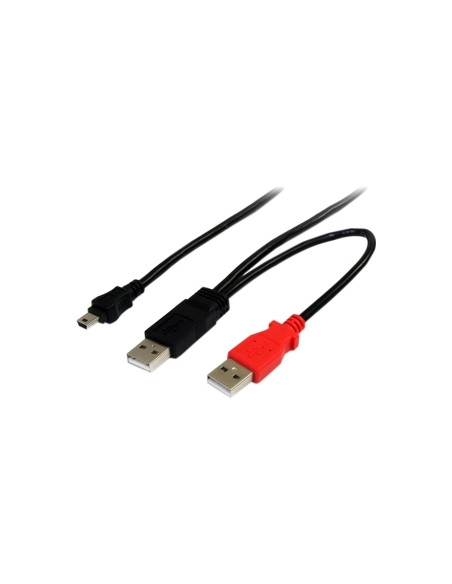 CABLE STARTECH USB MINI B MACHO / 2X USB MACHO 1.8M