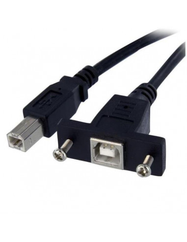 CABLE STARTECH USB B MACHO / USB B HEMBRA 0.9M PANEL MOUNT