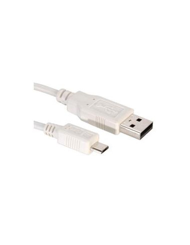 CABLE NILOX USB 2.0 A MACHO / MICRO USB B MACHO 1.8M WHITE