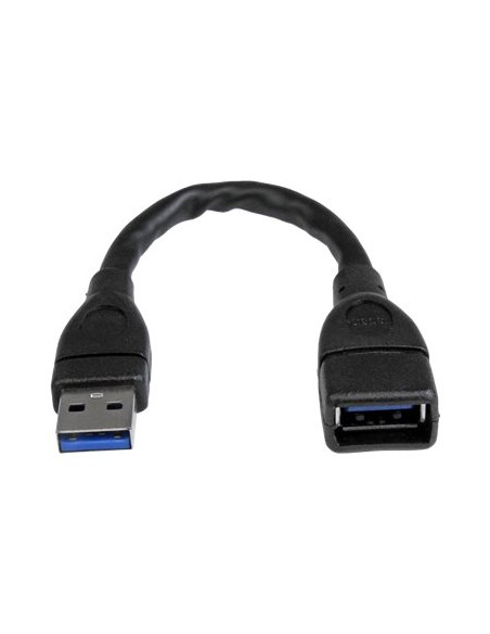 CABLE STARTECH USB 3.0 MACHO / USB HEMBRA 0.15M BLACK