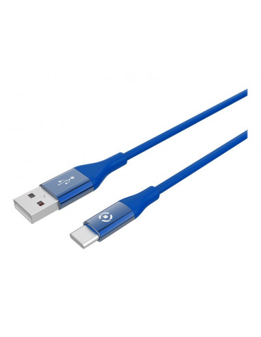 CABLE CELLY USB 2.0 A MACHO / USB-C MACHO 1M BLUE