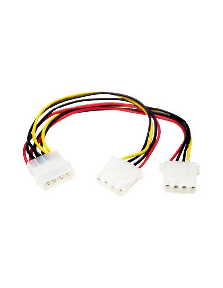 ADAPTADOR STARTECH FUENTE DE ALIMENTACION MOLEX 4P MACHO / 2X MOLEX 4P HEMBRA