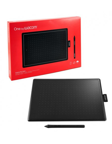 TABLETA DIGITALIZADORA WACOM ONE BY MEDIUM BLACK