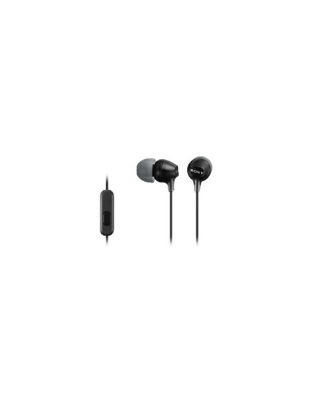 AURICULAR IN-EAR + MIC SONY MDR-EX15P JACK BLACK