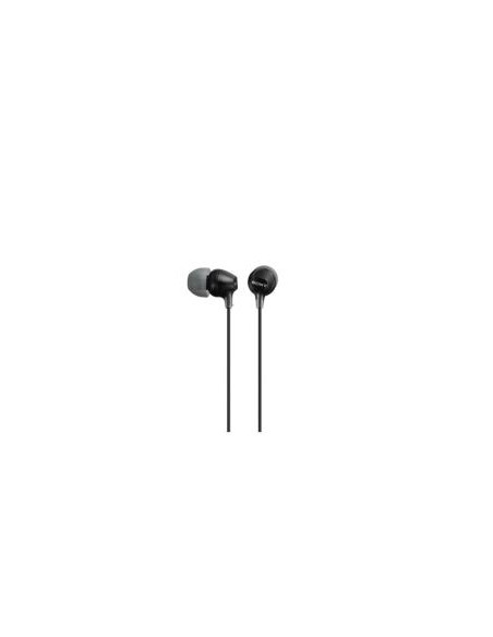 AURICULAR IN-EAR + MIC SONY MDR-EX15P JACK BLACK