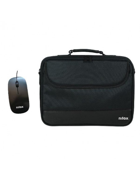 MALETIN PORTATIL NILOX 15.6 ESSENTIAL 2 BLACK + MOUSE