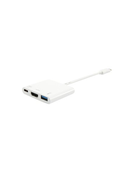 PUERTO REPLICADOR USB-C EQUIP HDMI + USB 3.0 + USB-C WHITE