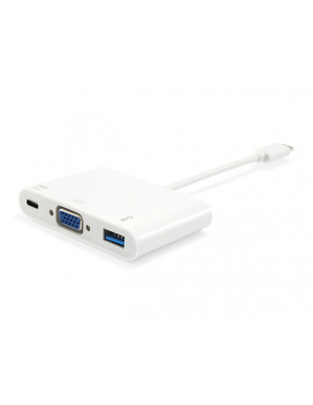 PUERTO REPLICADOR EQUIP USB-C MACHO A VGA HEMBRA + USB 3.0