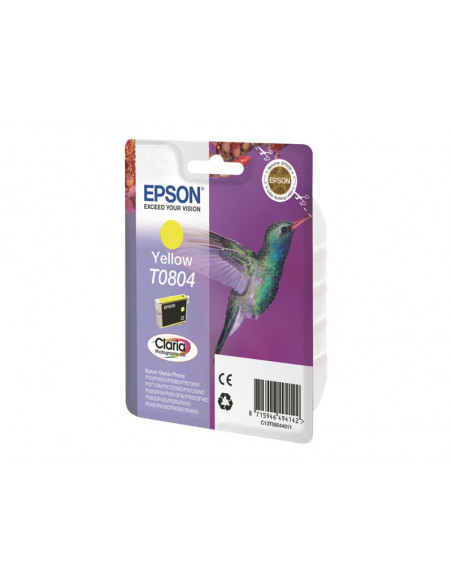 CARTUCHO EPSON T0804 YELLOW STYLUS PHOTO R265/R285/R360/RX560/RX585/RX685/PW700W/PX800FW