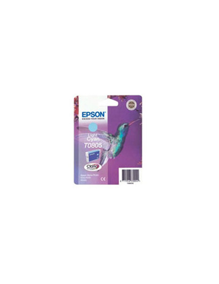 CARTUCHO EPSON T0805 CYAN CLARO STYLUS PHOTO R265/R285/R360/RX560/RX585/RX685/PW700W/PX800FW