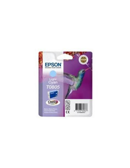 CARTUCHO EPSON T0805 CYAN CLARO STYLUS PHOTO R265/R285/R360/RX560/RX585/RX685/PW700W/PX800FW