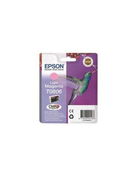 CARTUCHO EPSON T0806 MAGENTA CLARO STYLUS PHOTO R265/R285/R360/RX560/RX585/RX685/PW700W/PX800FW